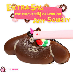 Brown Sanrio Pom Pom Purin Pudding Dog Head Shape Chocolate Pancake Soft Squishy Cellphone Charms