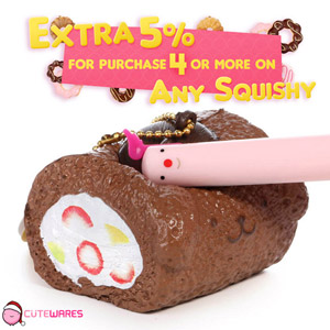 Sanrio Pom Pom Purin Pudding Dog Chocolate Roll Cake Soft Squishy Cellphone Charms - Brown
